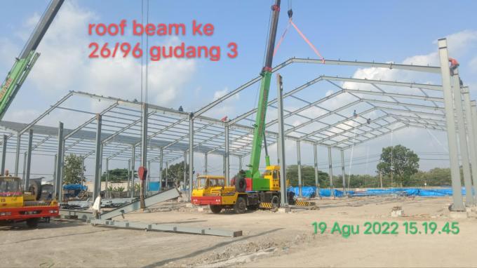 Grote H-afdeling Kolommen Meerdere verdiepingen Industriële staalconstructie Gebouw magazijn Werkplaats Bouwmaterialen 14