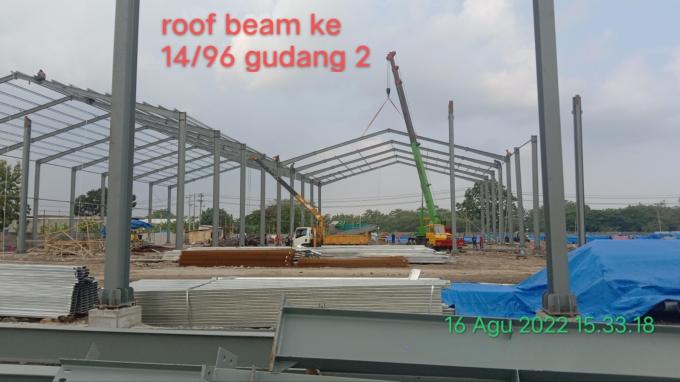 Grote H-afdeling Kolommen Meerdere verdiepingen Industriële staalconstructie Gebouw magazijn Werkplaats Bouwmaterialen 15
