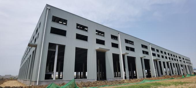Grote H-afdeling Kolommen Meerdere verdiepingen Industriële staalconstructie Gebouw magazijn Werkplaats Bouwmaterialen 10