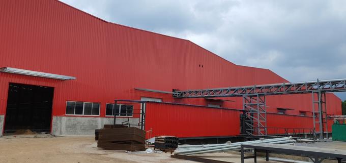 Rigiede gegalvaniseerde staalstructuur Prefab metalen gebouw 0