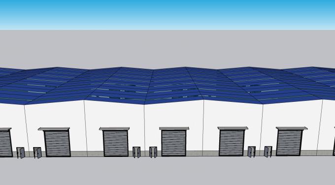 Vervaardiging Gegalvaniseerde staalconstructie Kerk magazijn Snelle installatie 2