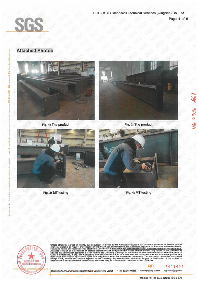 Prefabricatie van staalconstructies Fabricatie met snelle assemblage Grootschalige 6