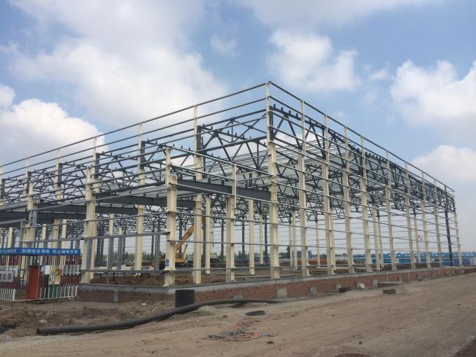 Voorgefabriceerde staalconstructie Metalen magazijn Werkplaats Fabrieksgebouwen Voor grote hoeveelheden 2
