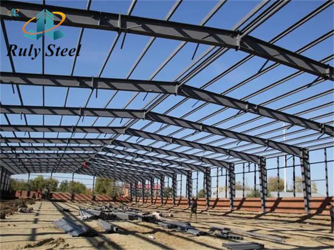Op maat gemaakte staalbalkkolom Metalen prefab werkplaats 1