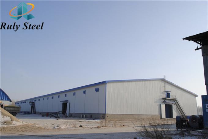 Grote steel pluimveehuis Prefab huis Gebouwen 0