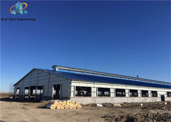 Voorgefabriceerde staalconstructies Gebouwbouwmaterialen magazijn Werkplaats Voorgefabriceerd metaalframe Koudopslag 0