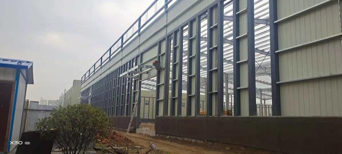 Warme verkoop Prefabriceerde staalconstructie Grote span Warehouse Workshop Fabriek Gebouw met goot cement Constructie 2